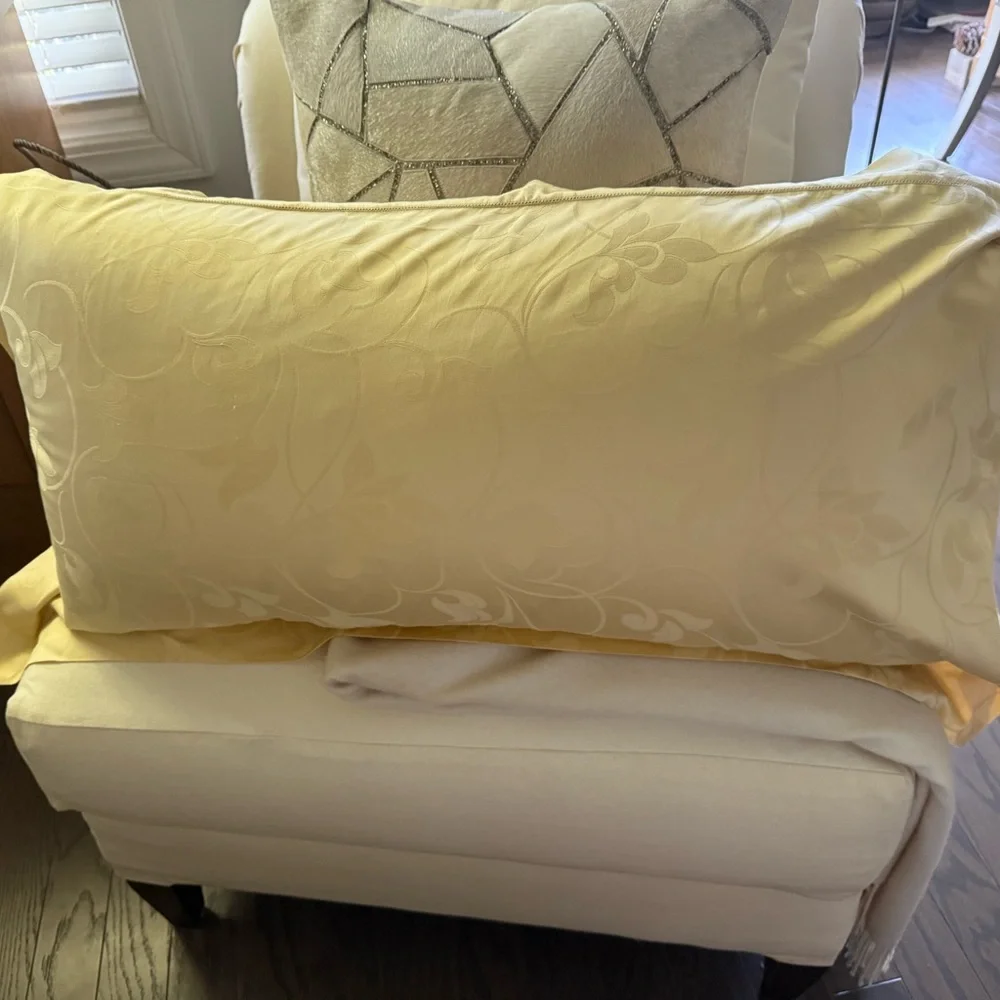Frette King Damask Pillowcase Sham